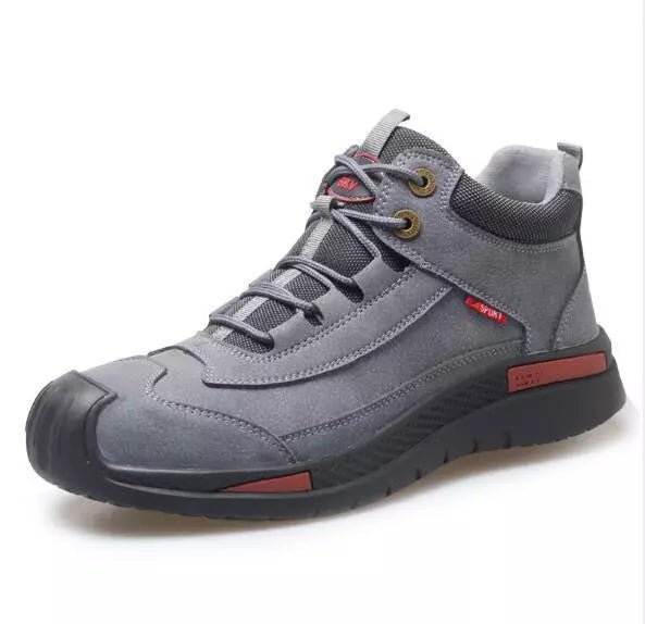 Mens Safety Work Boots Steel Toe Orthopedic