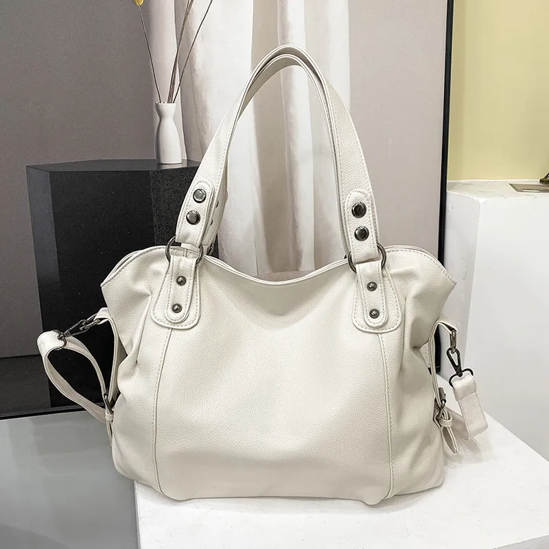 Womens Large Soft Leather Handbag Spacious Design