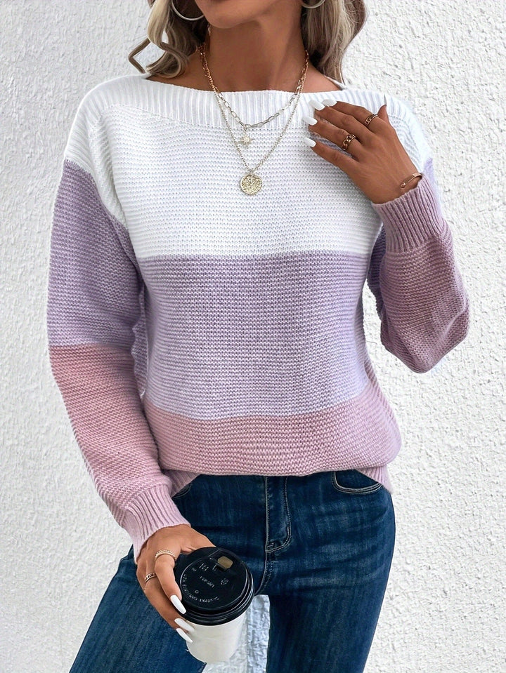 Womens Knit Sweater Cozy Winter Fit