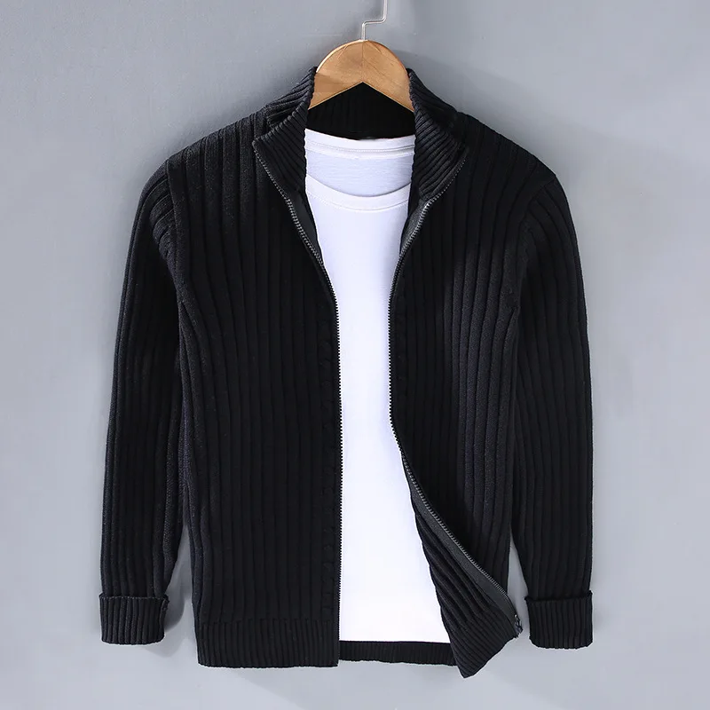Mens Cotton Zip-Up Vest Casual Fit