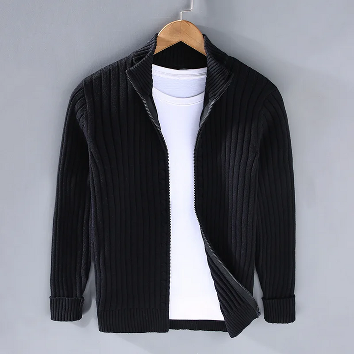 Mens Cotton Zip-Up Vest Casual Fit