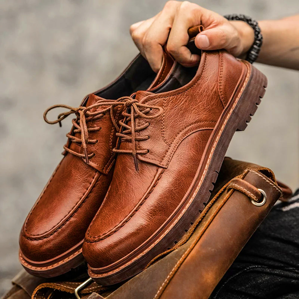 Mens Dress Shoes Genuine Leather Classic Style - BritishMode