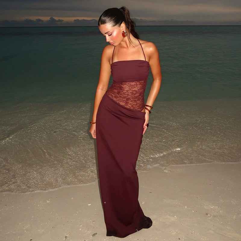Womens Maxi Dress Lace Whisper Style