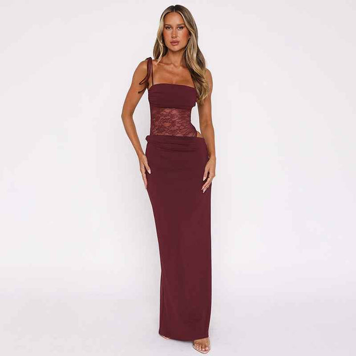Womens Maxi Dress Lace Whisper Style - BritishMode