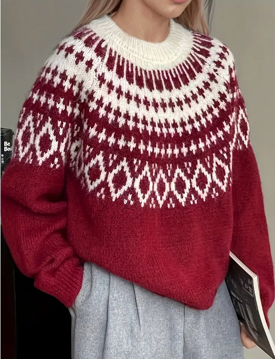 Unisex Pullover Sweater Knit Regular Fit