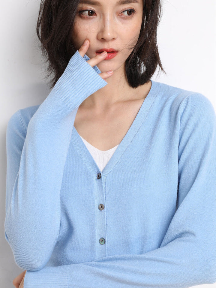 Womens Open Front Cardigan Sweater Long Sleeve Cozy Fit - BritishMode