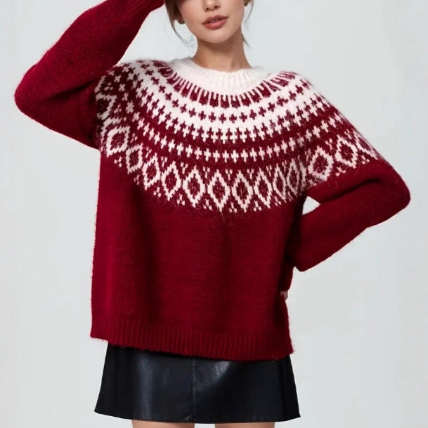 Unisex Pullover Sweater Knit Regular Fit