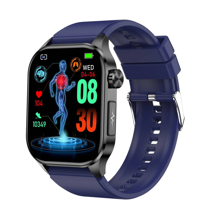 Unisex Smartwatch with ECG Blood Sugar and Blood Pressure Monitoring - BritishMode