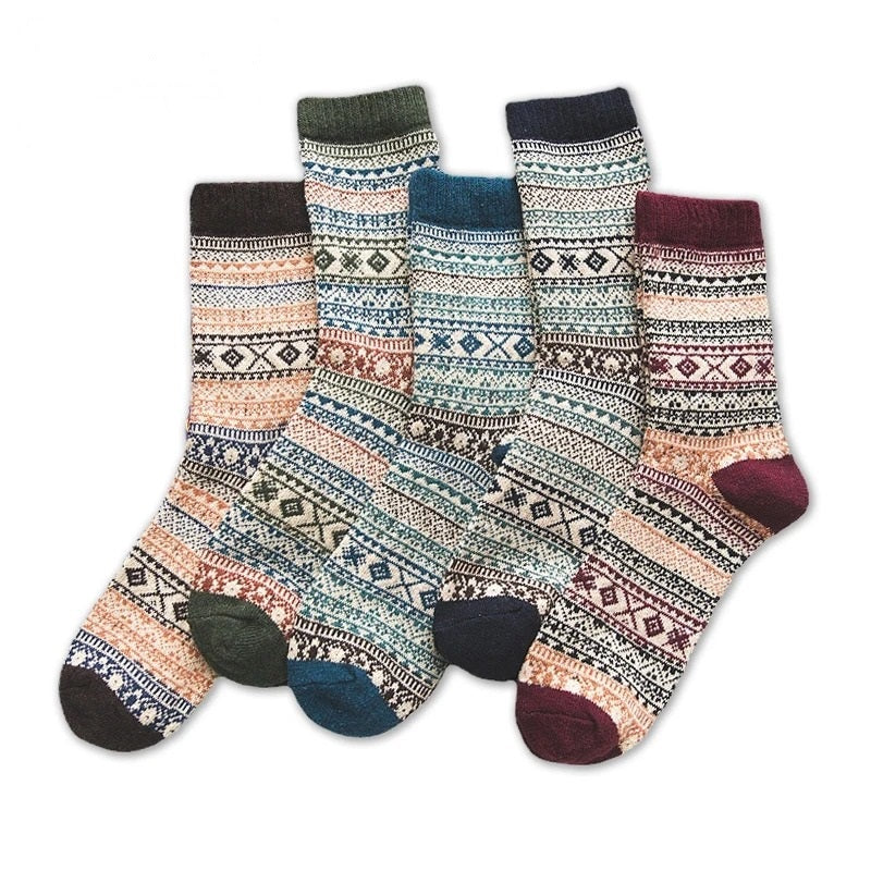 Unisex Wool Socks Scandinavian Sheep Wool Warm