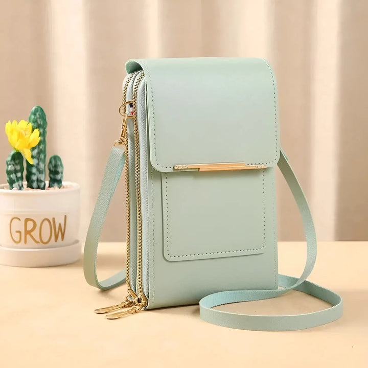 Womens Leather Shoulder Bag Soft Anti-Theft Protection