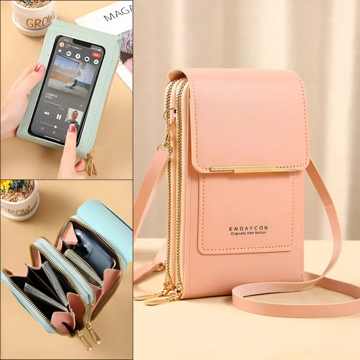 Womens Leather Shoulder Bag Soft Anti-Theft Protection