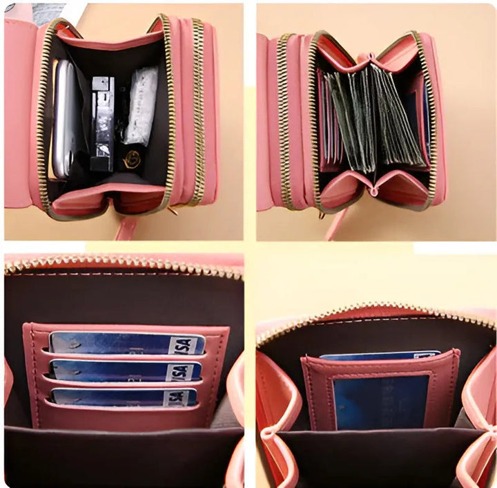 Womens Leather Shoulder Bag Soft Anti-Theft Protection