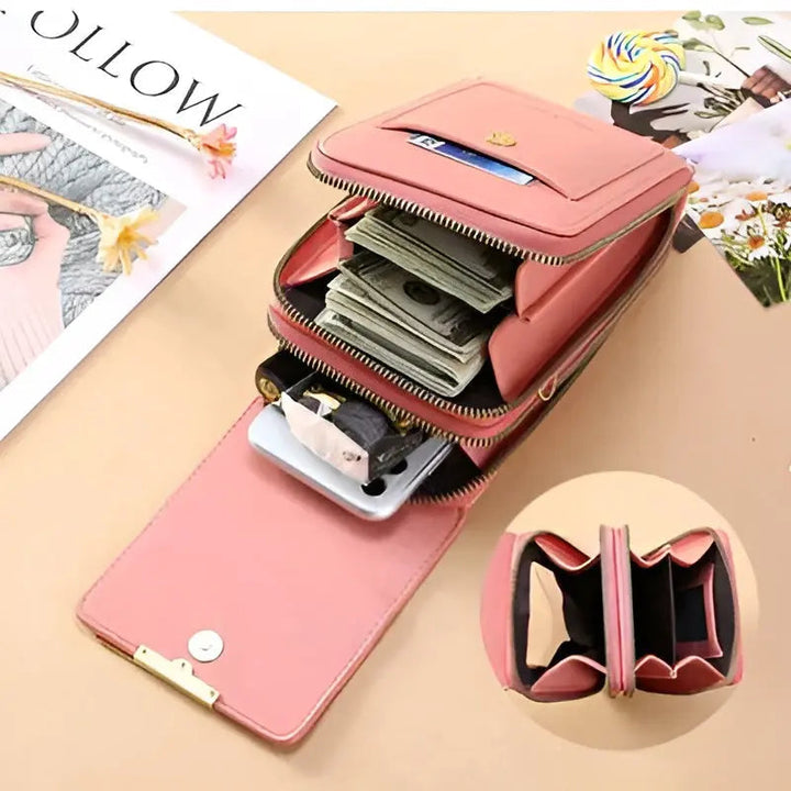 Womens Leather Shoulder Bag Soft Anti-Theft Protection