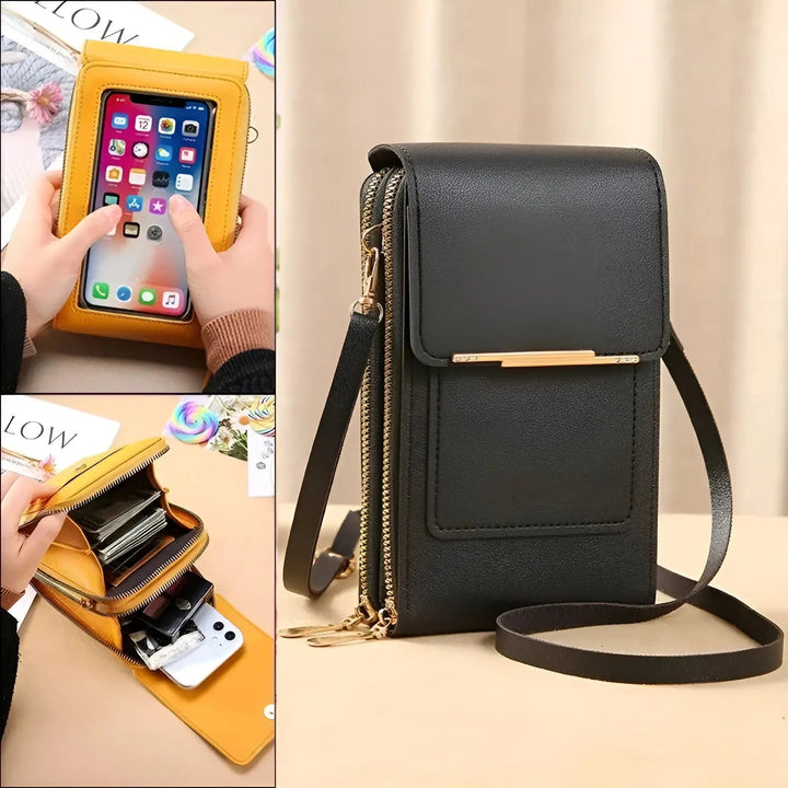 Womens Leather Shoulder Bag Soft Anti-Theft Protection - BritishMode