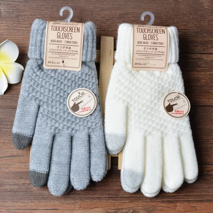 Womens Knitted Gloves Stylish Functional Fit