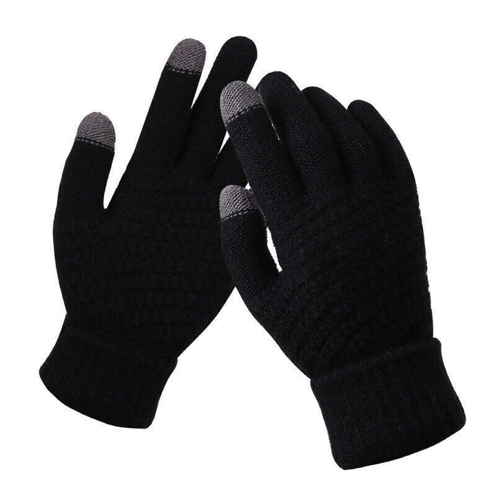 Womens Knitted Gloves Stylish Functional Fit - BritishMode