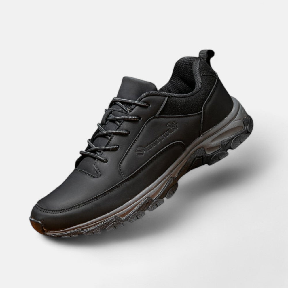 Mens Leather Lace-Up Sporty Shoes