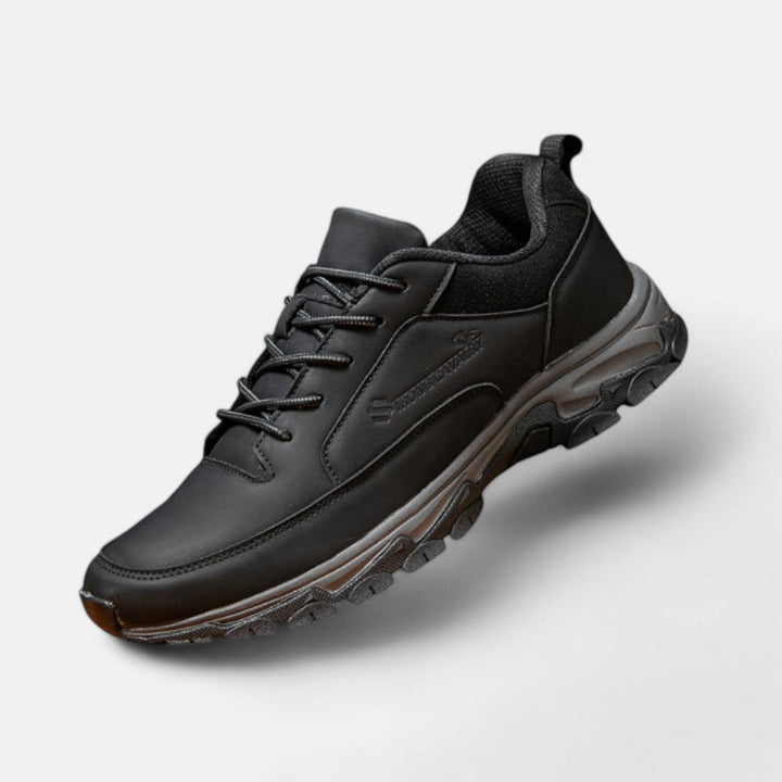 Mens Leather Lace-Up Sporty Shoes