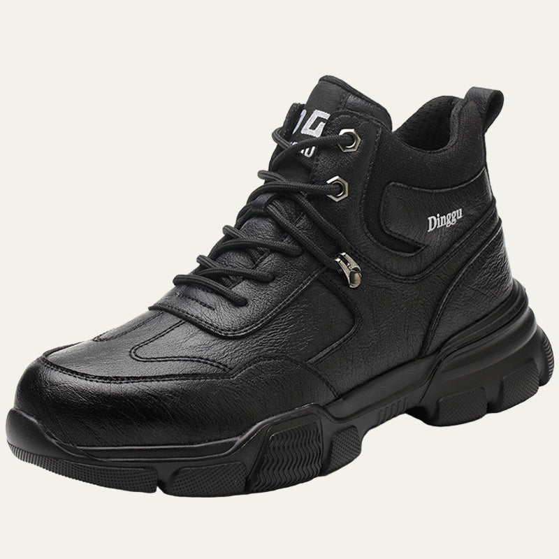 Mens Work Boots Fur Lined High Top Cold Weather - BritishMode