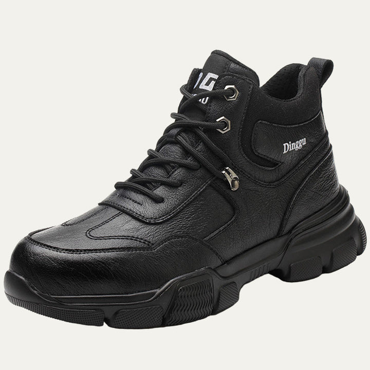 Mens Work Boots Fur Lined High Top Cold Weather - BritishMode