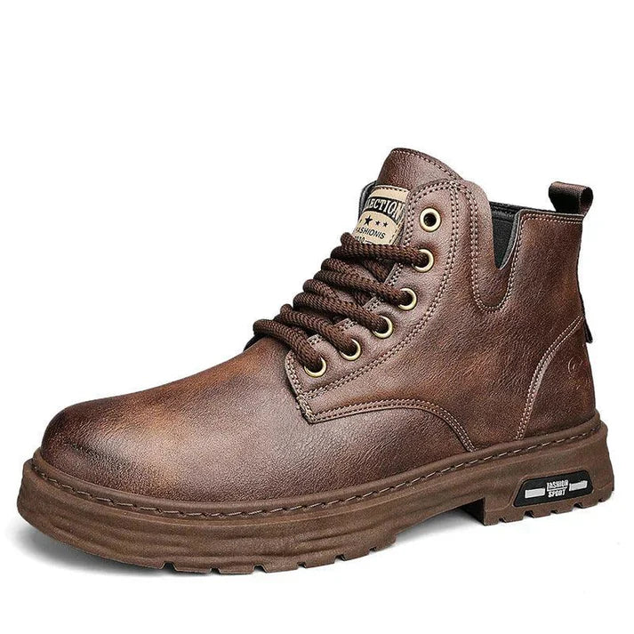 Mens High Boots PU Leather Durable