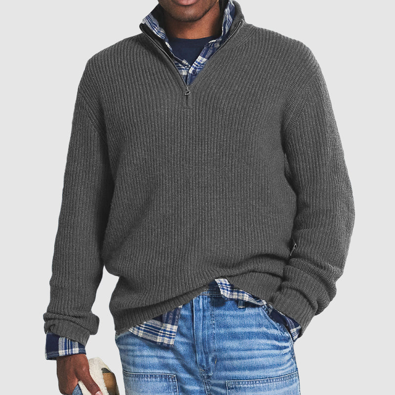 Unisex Crew Neck Jumper Wool Classic Fit - BritishMode