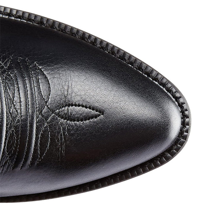 Mens Mid-Calf Leather Cowboy Boots Classic Fit