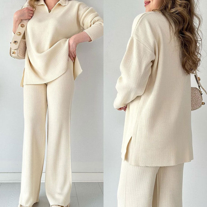 Womens Loose Fit Pant Set Comfortable Style - BritishMode