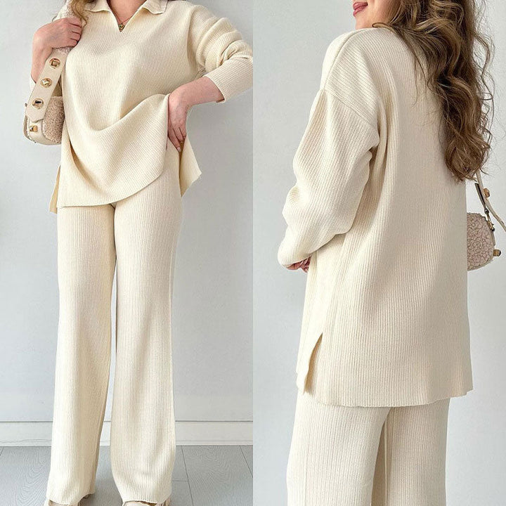 Womens Loose Fit Pant Set Comfortable Style - BritishMode