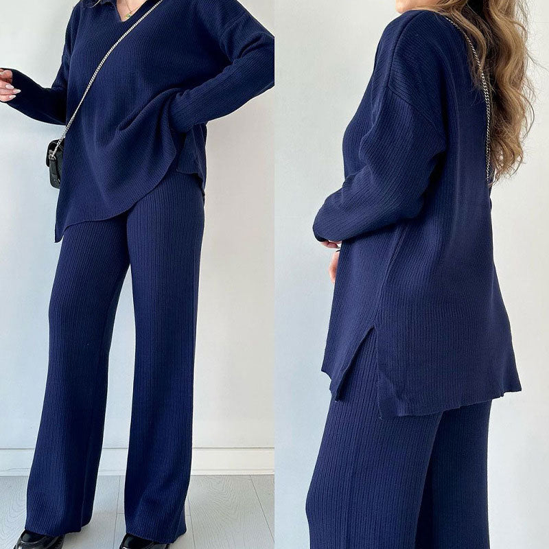 Womens Loose Fit Pant Set Comfortable Style