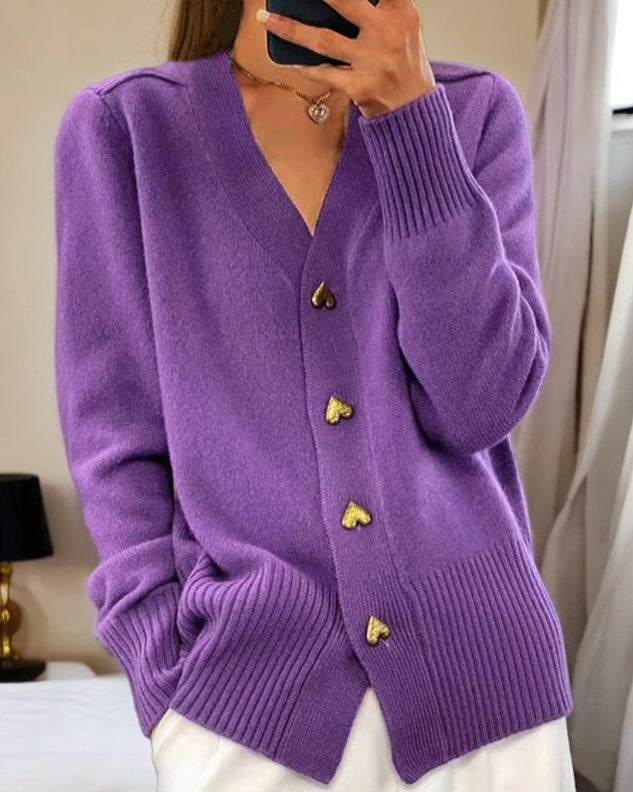 Womens V-Neck Sweater Soft Knit Slim Fit