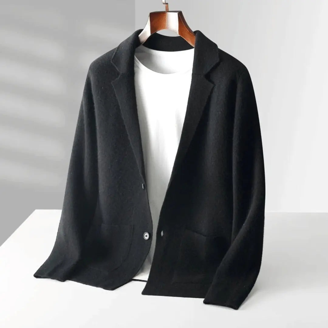 Mens Merino Wool Cardigan Classic Fit