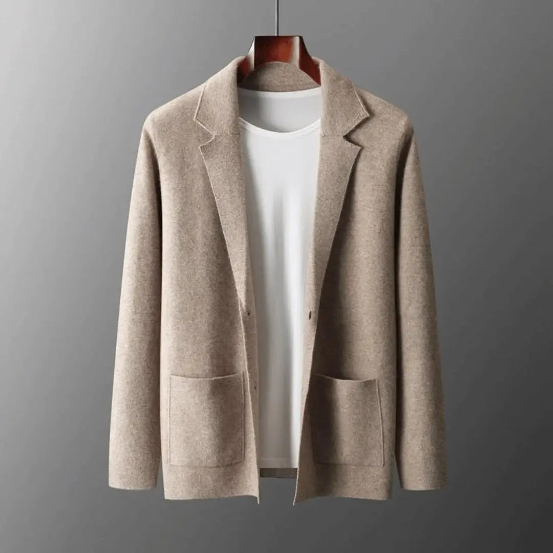 Mens Merino Wool Cardigan Classic Fit