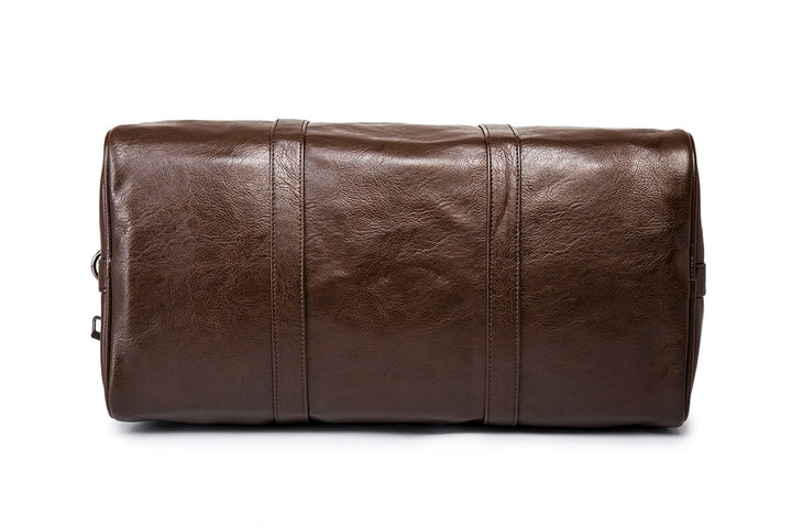 Unisex Travel Duffel Bag Leather Lightweight Durable Large Capacity