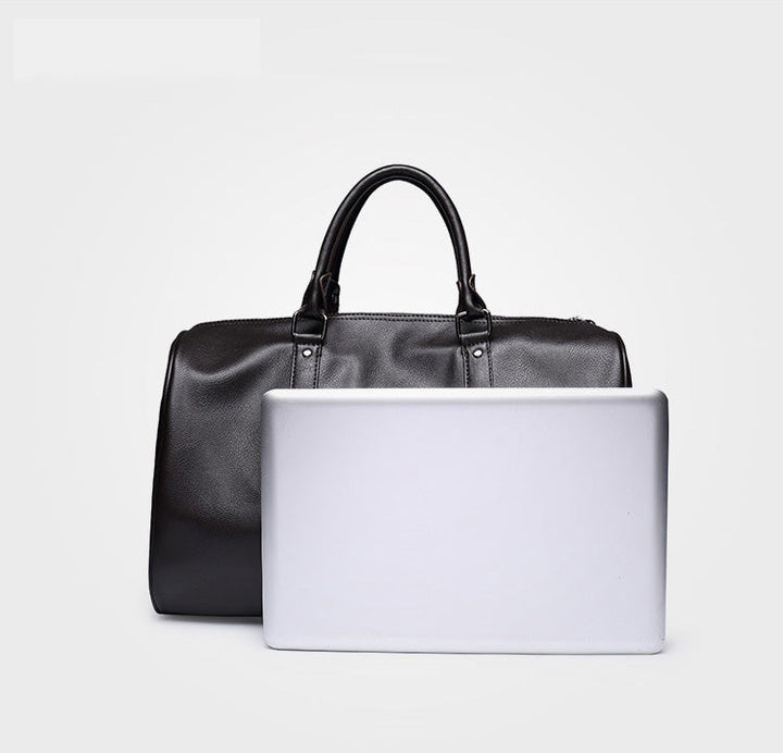 Unisex Travel Duffel Bag Leather Lightweight Durable Large Capacity