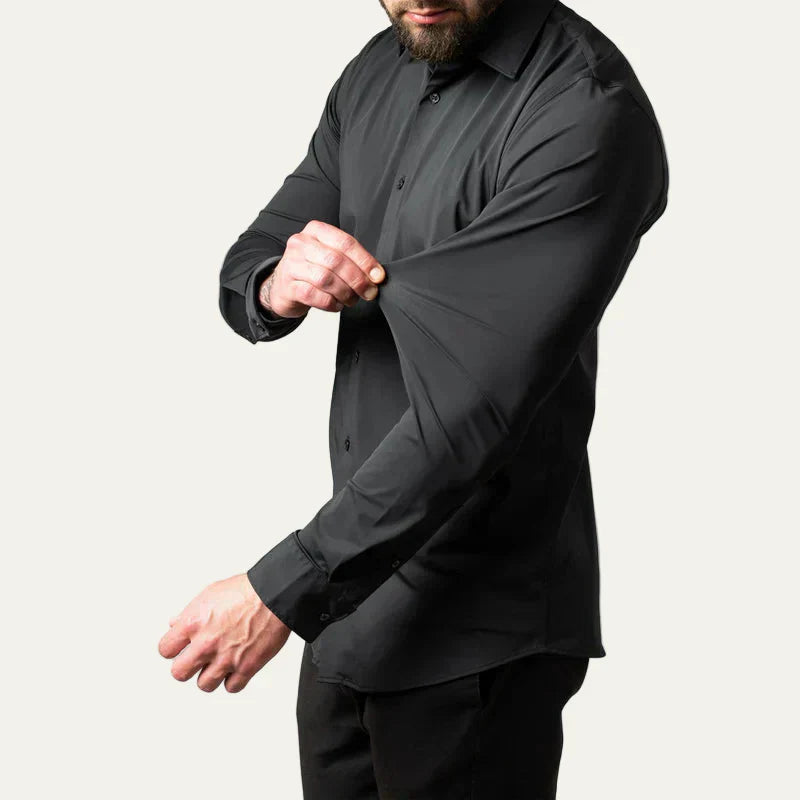 Mens Dress Shirt Wrinkle- Slim Fit