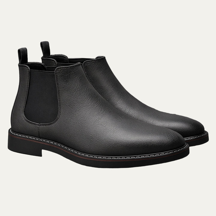 Mens Chelsea Boots Smooth Leather Classic Style