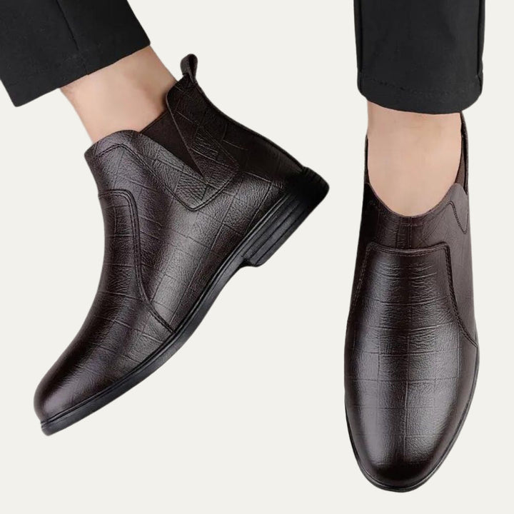 Mens Leather Chelsea Boots Smooth Welt Construction