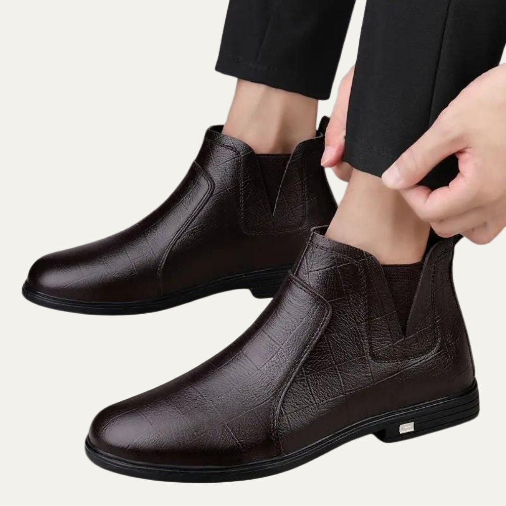 Mens Leather Chelsea Boots Smooth Welt Construction - BritishMode