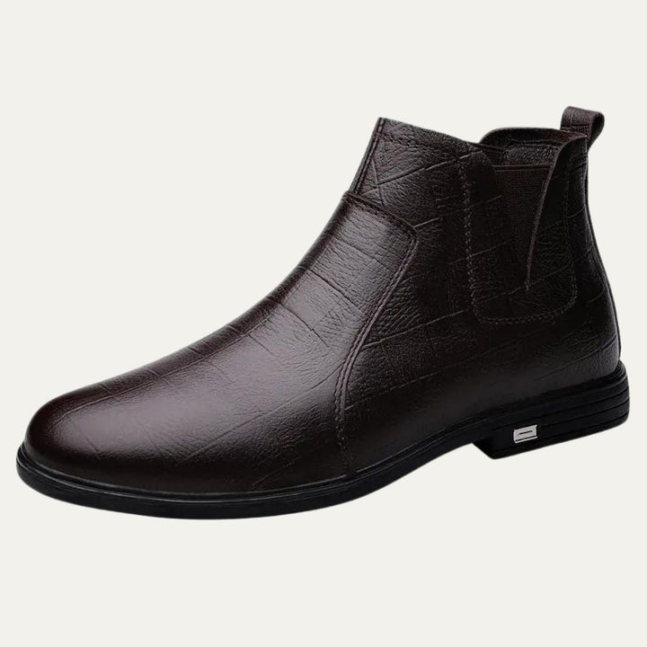 Mens Leather Chelsea Boots Smooth Welt Construction