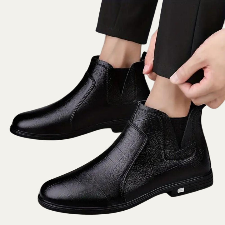 Mens Leather Chelsea Boots Smooth Welt Construction