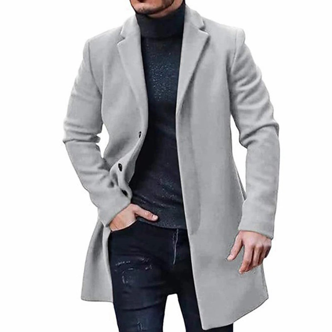 Mens Winter Coat Atticus Wool Blend Regular Fit - BritishMode