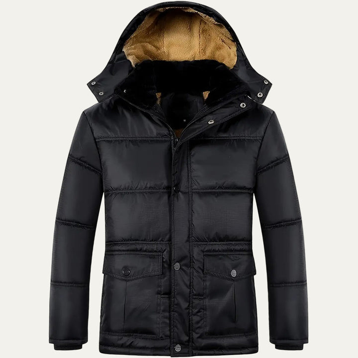 Mens Military Parka Heavy Duty Fleece Lined Outdoor - BritishMode
