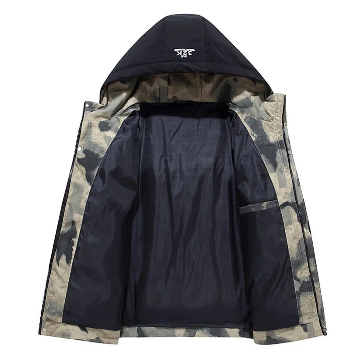 Mens Quilted Winter Jacket Insulated Warm Fit