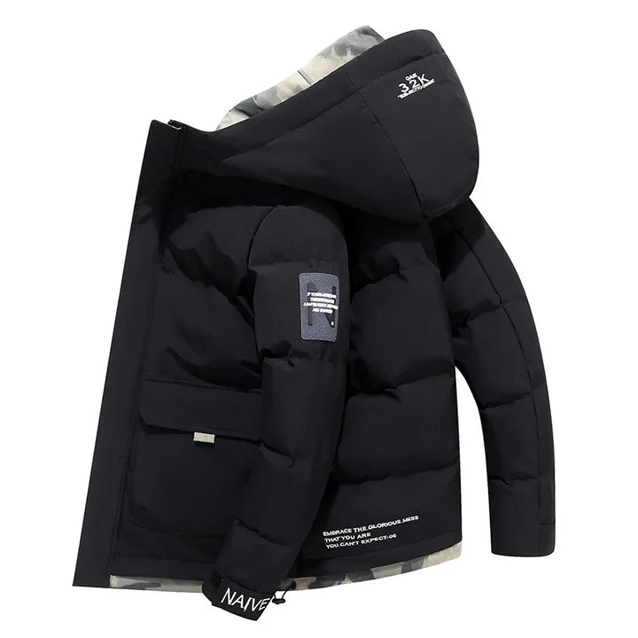 Mens Quilted Winter Jacket Insulated Warm Fit - BritishMode