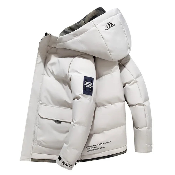 Mens Quilted Winter Jacket Insulated Warm Fit