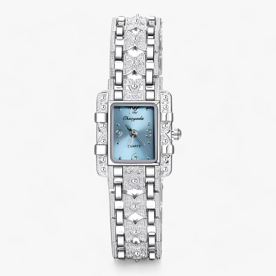 Womens Watch Rectangular Dial Crystal Accent