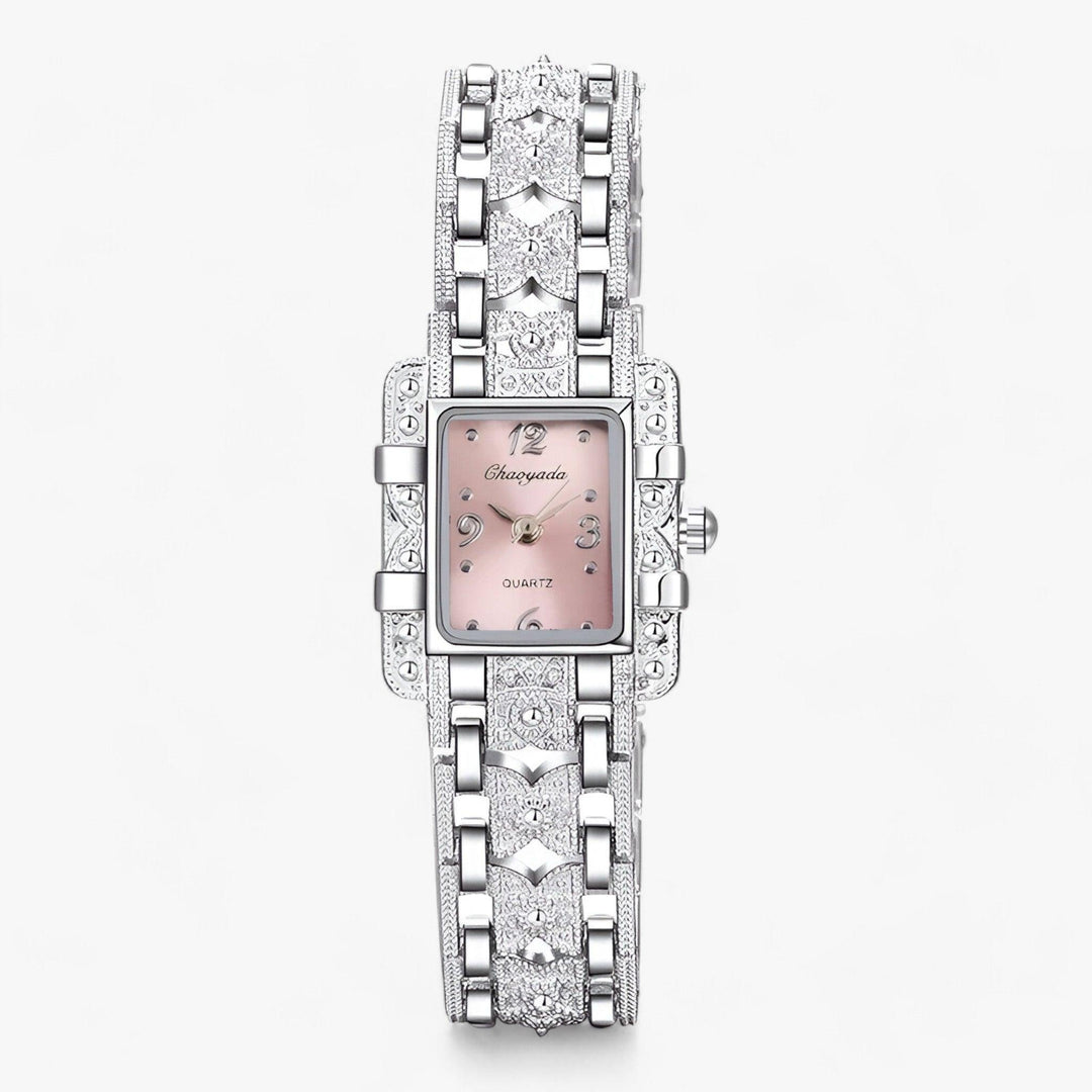 Womens Watch Rectangular Dial Crystal Accent