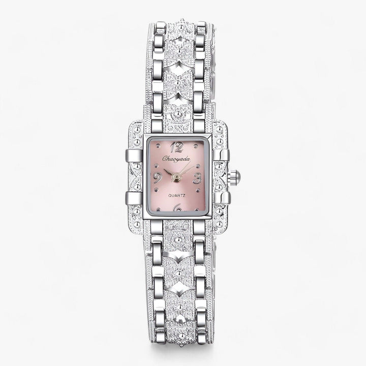 Womens Watch Rectangular Dial Crystal Accent