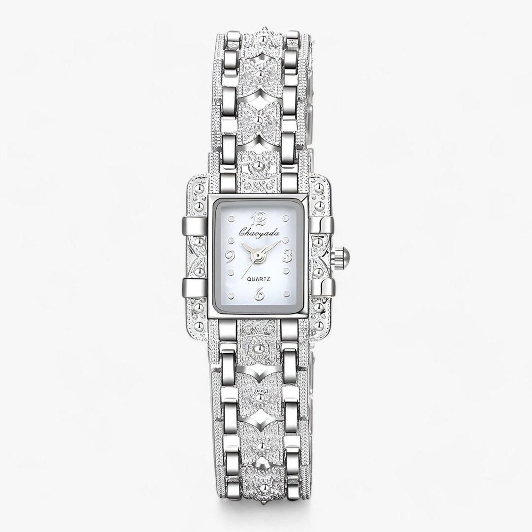 Womens Watch Rectangular Dial Crystal Accent